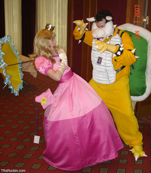 Princess Peach and Bowser