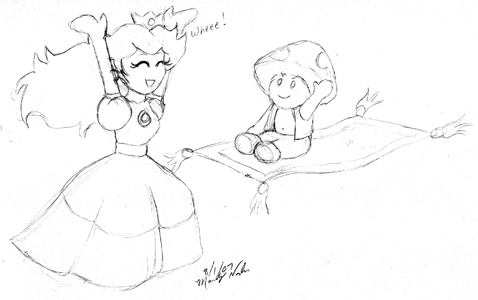 Peach & Toad